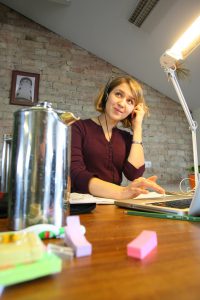 Woman working at an office 